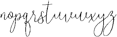 Reading Regular otf (400) Font LOWERCASE