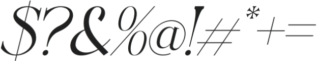 Readsey Italic otf (400) Font OTHER CHARS