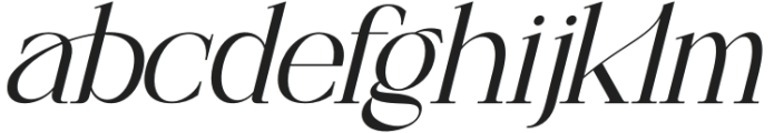 Readsey Italic otf (400) Font LOWERCASE