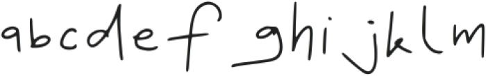 Real Handwriting Regular otf (400) Font LOWERCASE