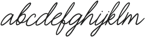 Real Love Script otf (400) Font LOWERCASE