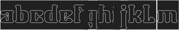 Real Time-Hollow-Inverse otf (400) Font LOWERCASE