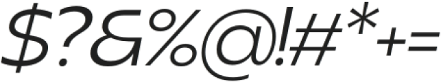 Realist Clostan Extra Light Italic otf (200) Font OTHER CHARS