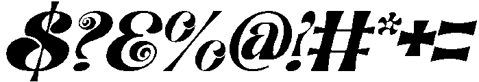 Realities Endlessly Italic otf (400) Font OTHER CHARS