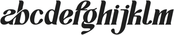 RealityStone-Italic otf (400) Font LOWERCASE