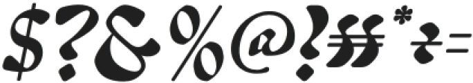 Realizm Italic otf (400) Font OTHER CHARS