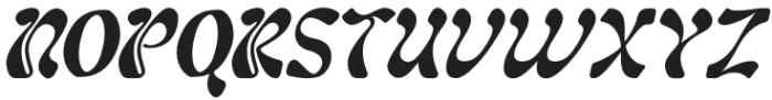 Realizm Italic otf (400) Font UPPERCASE