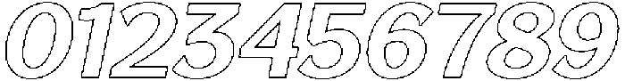Reang Lanira Bold Italic Outline otf (700) Font OTHER CHARS