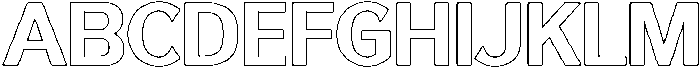 Reang Lanira Bold Outline otf (700) Font UPPERCASE