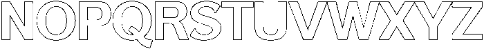 Reang Lanira Bold Outline otf (700) Font UPPERCASE