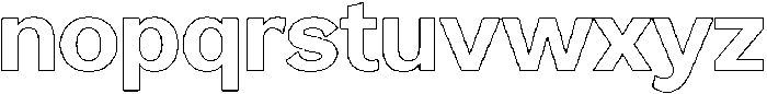 Reang Lanira Bold Outline otf (700) Font LOWERCASE