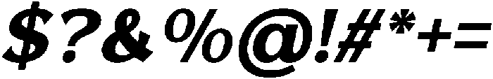 Reang Lanira Extra Bold Italic otf (700) Font OTHER CHARS