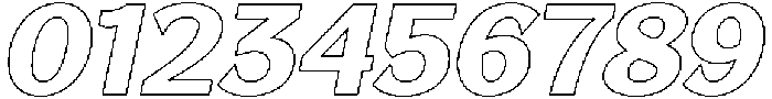 Reang Lanira ExtraBold Italic Outline otf (700) Font OTHER CHARS