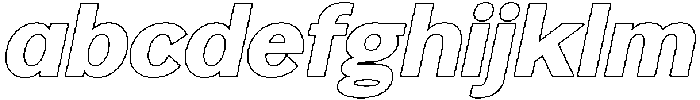Reang Lanira ExtraBold Italic Outline otf (700) FONT