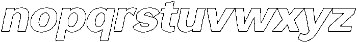 Reang Lanira ExtraBold Italic Outline otf (700) Font LOWERCASE