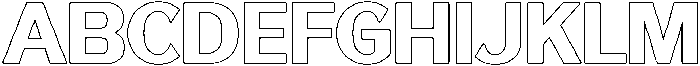 Reang Lanira ExtraBold Outline otf (700) Font UPPERCASE