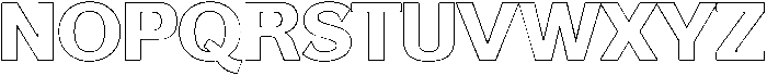 Reang Lanira ExtraBold Outline otf (700) Font UPPERCASE