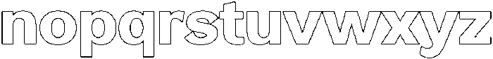 Reang Lanira ExtraBold Outline otf (700) Font LOWERCASE