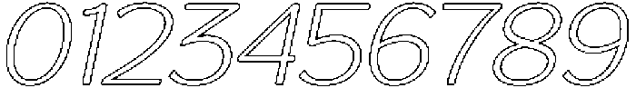 Reang Lanira ExtraLight Italic Outline otf (200) Font OTHER CHARS