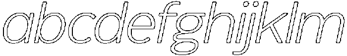 Reang Lanira ExtraLight Italic Outline otf (200) FONT