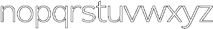 Reang Lanira ExtraLight Outline otf (200) Font LOWERCASE