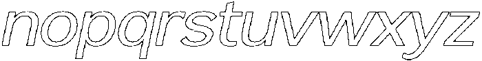 Reang Lanira Italic Outline otf (400) Font LOWERCASE