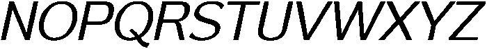 Reang Lanira Italic otf (400) Font UPPERCASE