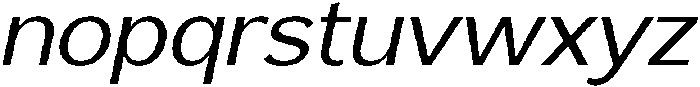 Reang Lanira Italic otf (400) Font LOWERCASE