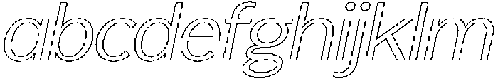 Reang Lanira Light Italic Outline otf (300) FONT