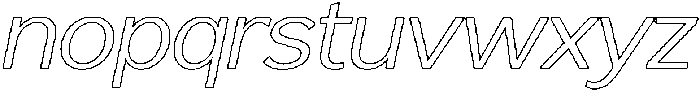 Reang Lanira Light Italic Outline otf (300) Font LOWERCASE