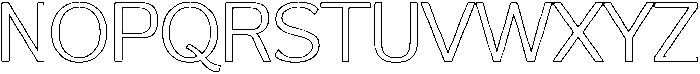 Reang Lanira Light Outline otf (300) Font UPPERCASE
