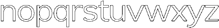 Reang Lanira Light Outline otf (300) Font LOWERCASE