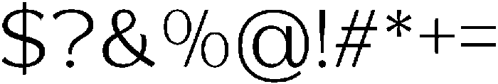 Reang Lanira Light otf (300) Font OTHER CHARS