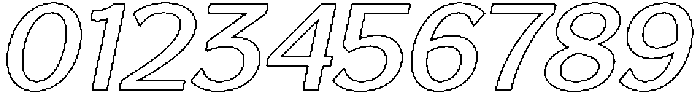 Reang Lanira Medium Italic Outline otf (500) Font OTHER CHARS