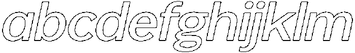 Reang Lanira Medium Italic Outline otf (500) FONT