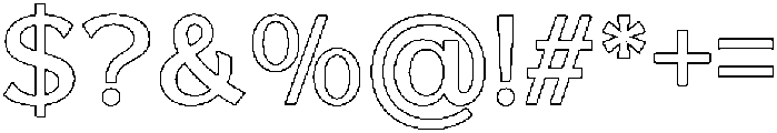 Reang Lanira Medium Outline otf (500) Font OTHER CHARS