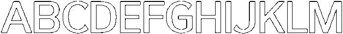 Reang Lanira Medium Outline otf (500) Font UPPERCASE