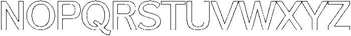 Reang Lanira Medium Outline otf (500) Font UPPERCASE