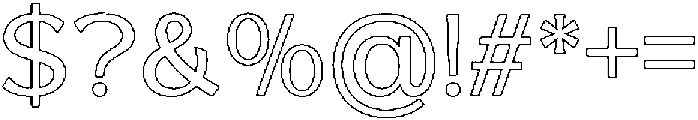 Reang Lanira Outline otf (400) Font OTHER CHARS
