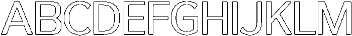 Reang Lanira Outline otf (400) Font UPPERCASE