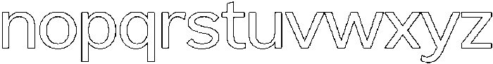 Reang Lanira Outline otf (400) Font LOWERCASE
