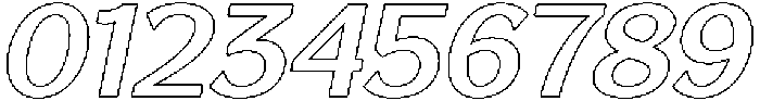 Reang Lanira SemiBold Italic Outline otf (600) Font OTHER CHARS