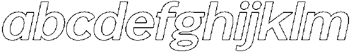 Reang Lanira SemiBold Italic Outline otf (600) FONT
