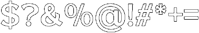Reang Lanira SemiBold Outline otf (600) Font OTHER CHARS