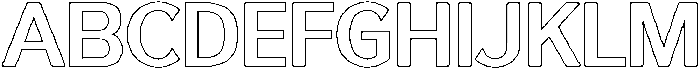 Reang Lanira SemiBold Outline otf (600) Font UPPERCASE