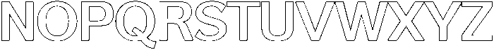 Reang Lanira SemiBold Outline otf (600) Font UPPERCASE