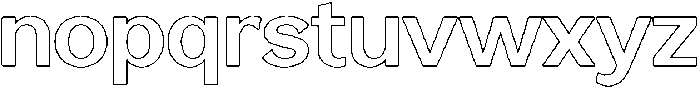 Reang Lanira SemiBold Outline otf (600) Font LOWERCASE