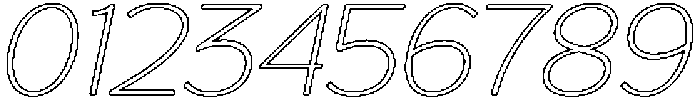 Reang Lanira Thin Italic Outline otf (100) Font OTHER CHARS