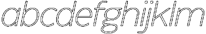 Reang Lanira Thin Italic Outline otf (100) FONT