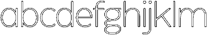 Reang Lanira Thin Outline otf (100) FONT